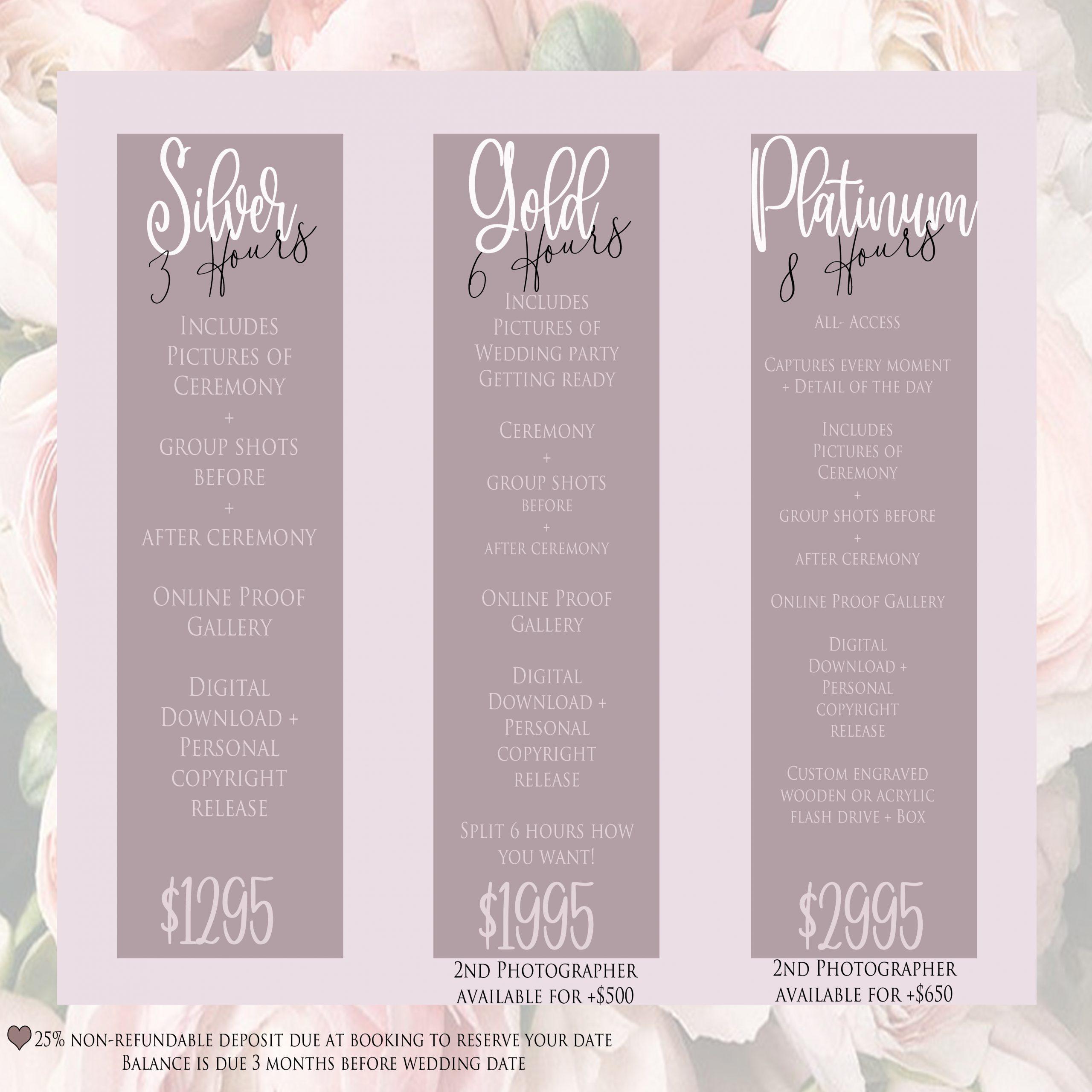 Photography Packages - Ashley