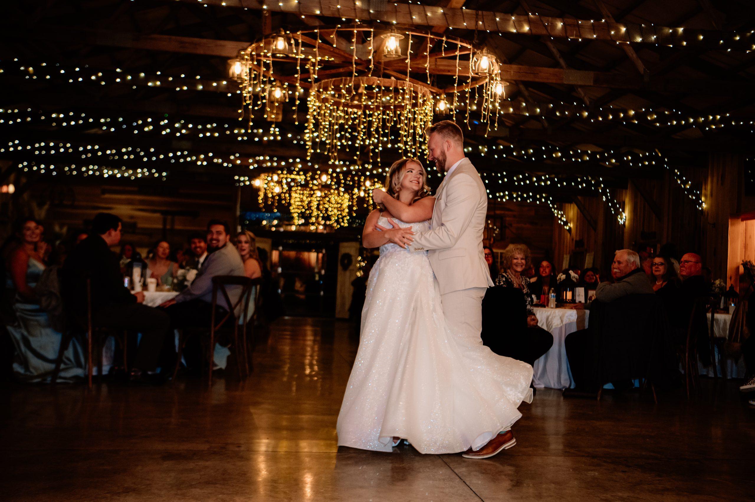 Bride & Groom with Confetti